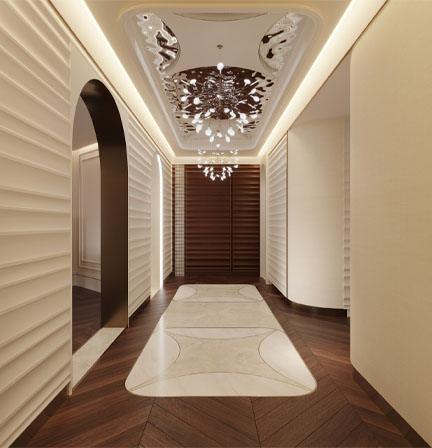 Majestic İnşaat rafine iç mekan detayı